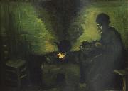 Vincent Van Gogh, Peasant Woman by the Fireplace (nn04)